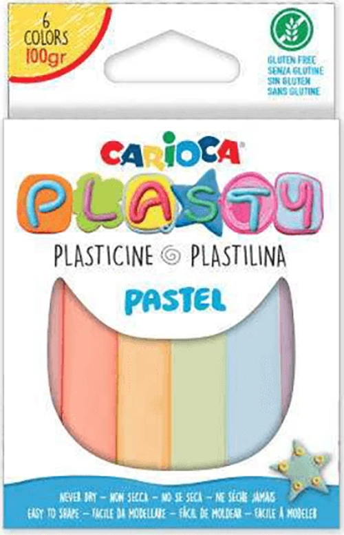Plasty Kurumayan Oyun Hamuru 100 Gr.6 Renk Pastel 42174