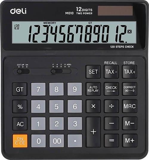 Hesap Makinesi Smart 12 Hane Siyah M01020