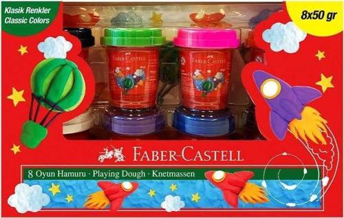 Faber-Castell Oyun Hamuru Klasik Renk 8'li 50gr