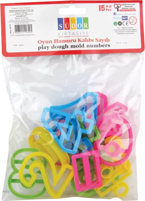 Oyun Hamuru Kalıbı Sayılar 15’li S019
