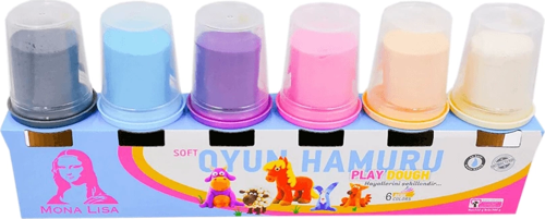 Oyun Hamuru 6 lı Pastel Renkler