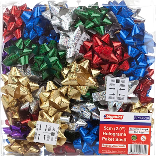 Paket Süsü Hologram 5cm 100'lü