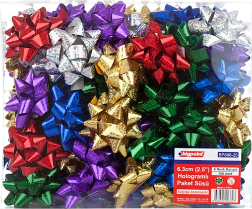 Paket Süsü Hologram 6.3cm 100'lü