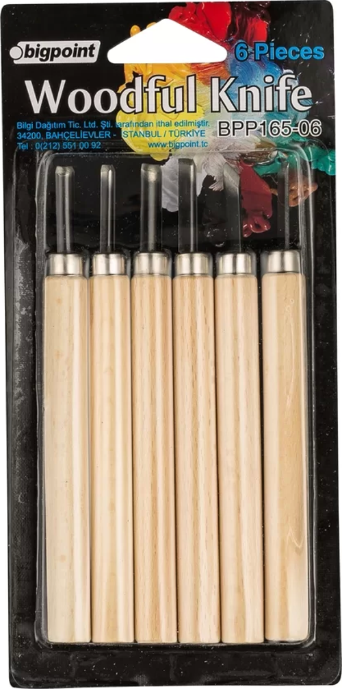 Ahşap Oyma 6'lı Set (Woodful/Graver Knife)