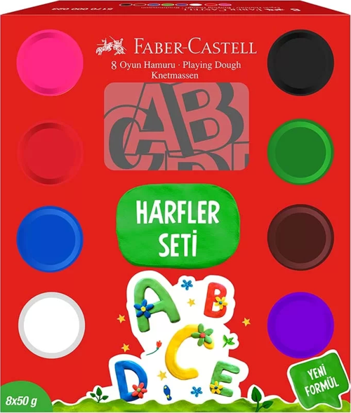 Faber Oyun Hamuru Harfler Seti 50gr 5170000025000
