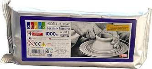 KİL263 SERAMİK HAMURU BEYAZ 1000gr