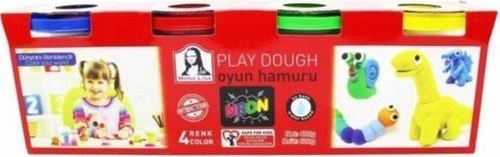 SD244F MONALİSA OYUN HAMURU NEON 4 RENKx120gr