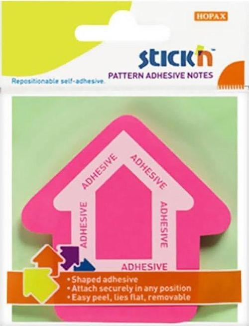 STİCK'N 21542 YAPIŞKANLI OK NOT KAĞIDI 70x70 50 YAPRAK PEMBE
