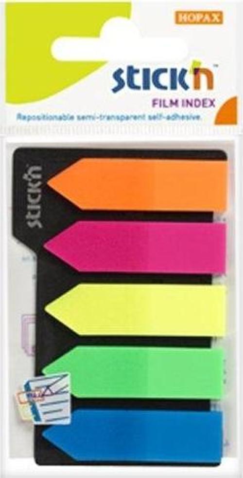 STİCK'N 21143 İNDEKS İŞARET BANDI OK 12x45 5 RENK