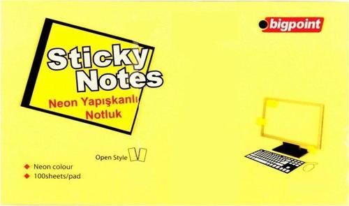 Yapışkanlı Not Kağıdı 75x125mm Neon Sarı