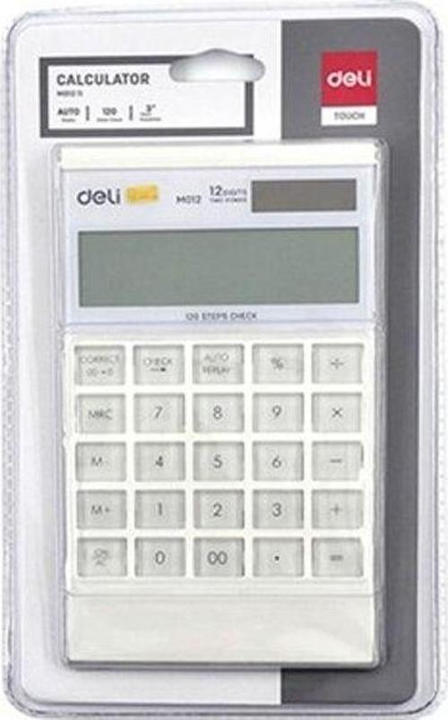 M01211 MASA ÜSTÜ HESAP MAKİNESİ 12 HANE BEYAZ