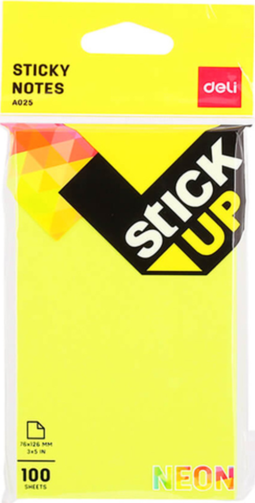 A02502 YAPIŞKANLI NOT KAĞIDI 76x126 ULTRA NEON