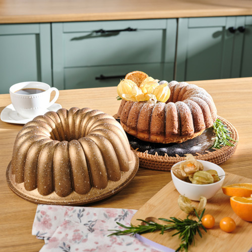 Cake Pro Lina Döküm Kek Kalıbı Gold 25,5 cm