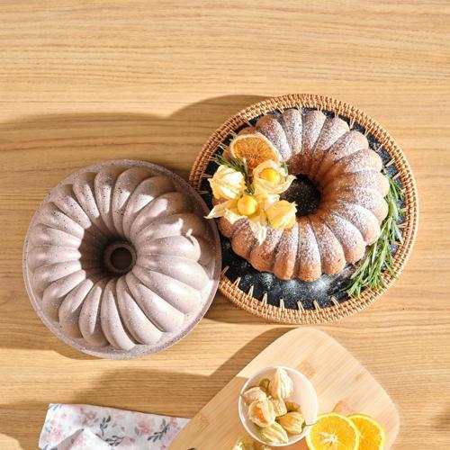 Lina Dilimli Rosegold Döküm Kek Kalıbı 25,5 cm