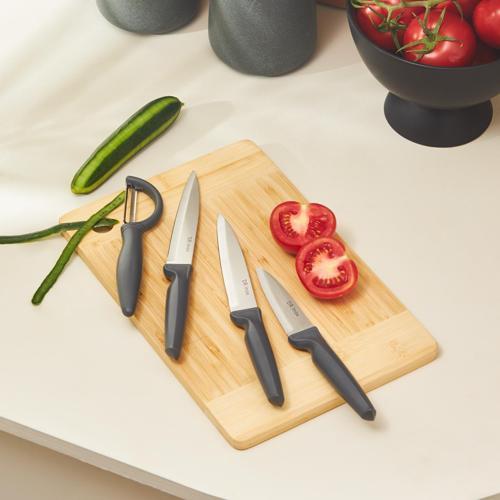 4 Parça Bıçak Seti Gri