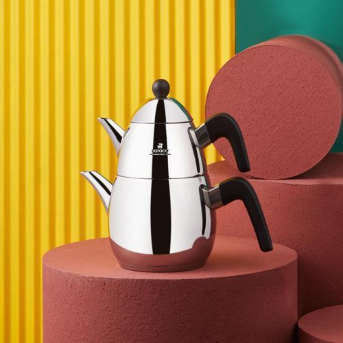 Powersteel Pro 316+ Tokyo Midi Çelik İndüksiyon Tabanlı Çaydanlık Takımı