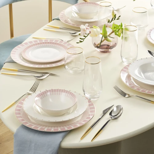 Pier Porselen 24 Parça 6 Kişilik Yemek Takımı