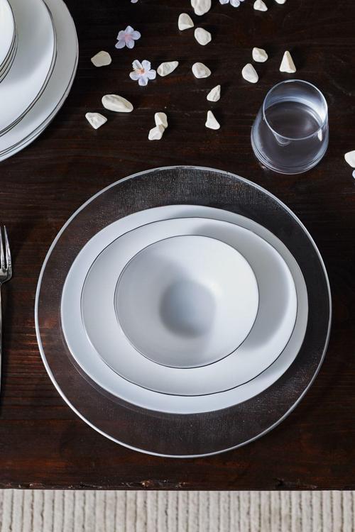 Pure 18 Parça 6 Kişilik Opal Yemek Takımı