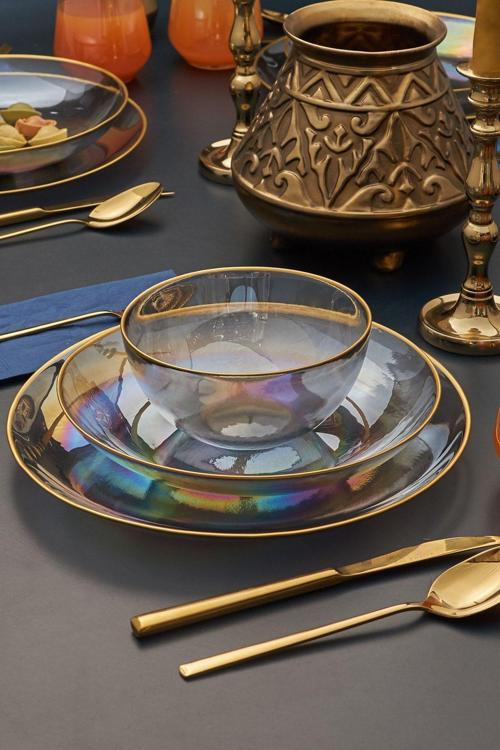 Pop Up Fancy 24 Parça 6 Kişilik Yemek Takımı Ve Bardak Set