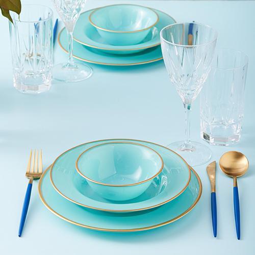 Retro New Mint 18 Parça 6 Kişilik Yemek Takımı