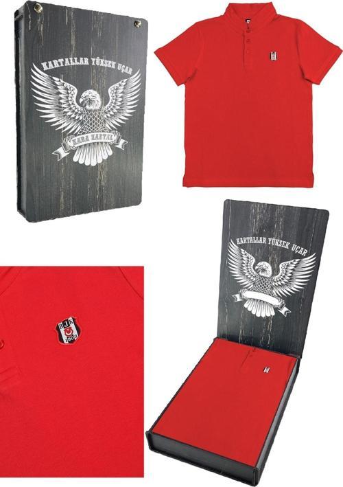 Orijinal Polo Yaka Çocuk T-shirt Hediyelik Ahşap Kutulu