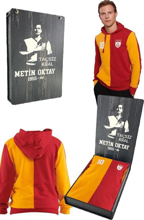 Orijinal Metin Oktay Kapüşonlu Sweat Hediyelik Ahşap Kutulu