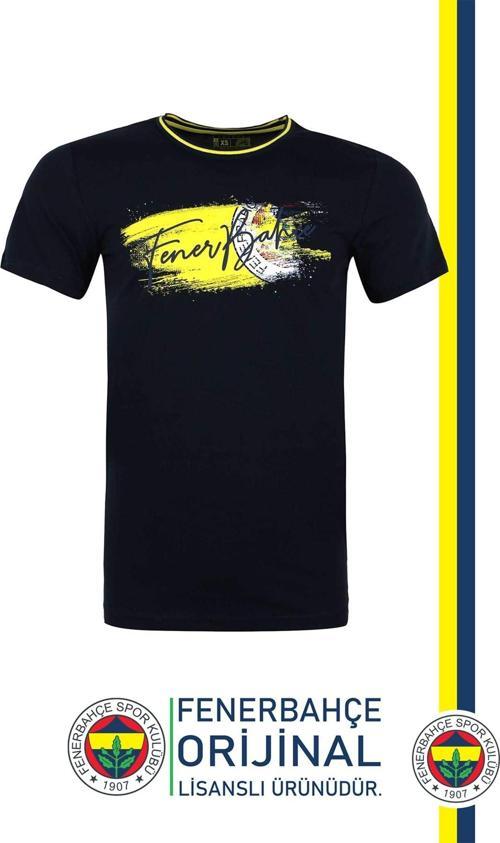Orijinal Lisanslı Sıfır Yaka Lacivert T-Shirt