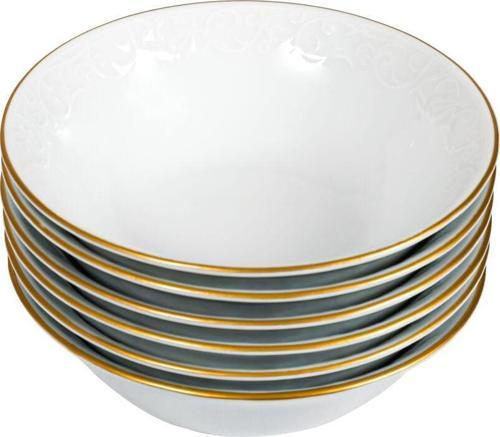Bahar Dalı 6 Adet 14 Cm Çorba Kasesi Mat Altın File