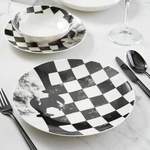 Camelia 4 Parça Sıngle Yemek Takımı Satranç Fil