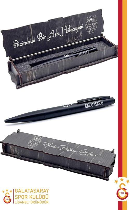 Orijinal Lisanslı Premium Metal Tükenmez Kalem Hediyelik Ahşap Kutulu