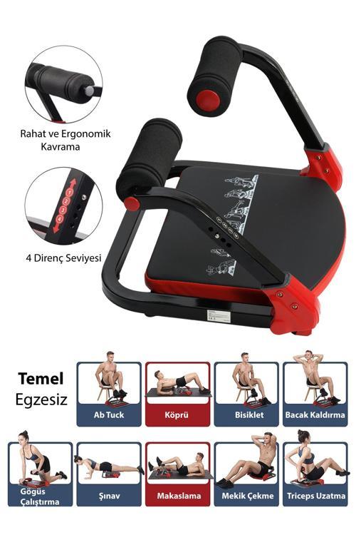 Çok Fonksiyonlu Mekik ve Şınav Aleti - Tüm Vücut Egzersiz Aleti