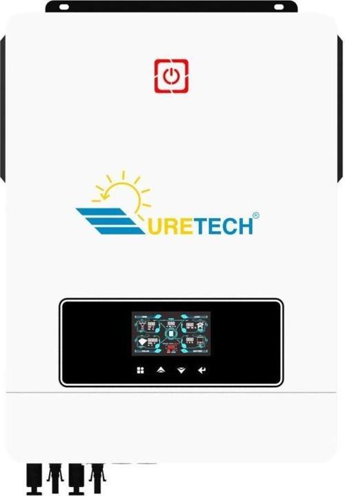 URETECH 10.2KVA 10.2KW 10200 WATT Tam Sinüs Akıllı Mppt 160A (55-450vdc) İnverter 48Vdc-220VAC 11kw İnvertör