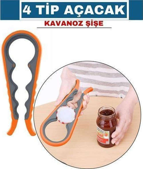 Wangsness 4 Tip Kavanoz Şişe Açacağı