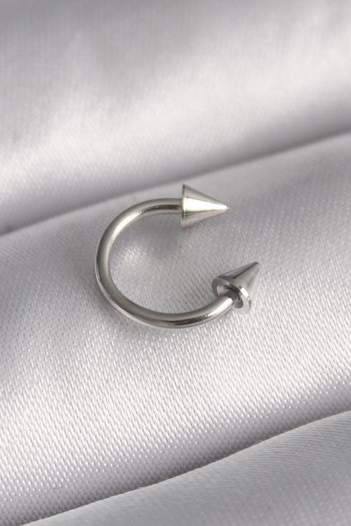 Gümüş Renk Halka Çivi Model Kadın Piercing - EBJ241123W29518
