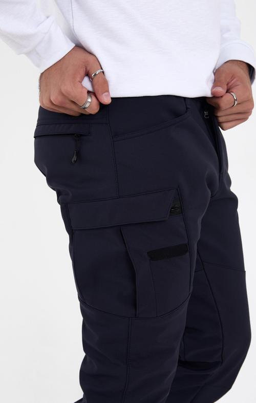 Camp592 Outdoor Softshell Su Ve Rüzgara Dayanıklı içi Polarlı Kışlık Erkek Taktik Pantolon