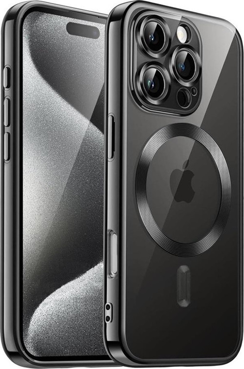 iPhone 16 Pro Max Kılıf Kross Seri Magsafe Uyumlu Lazer Silikon Kapak