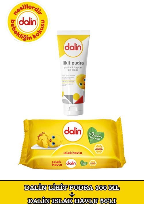 Islak Havlu 56 Yaprak + Dalin Likit Pudra 100 ml
