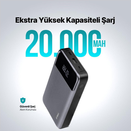 Ttec 2BB218UG Recharger Pro LCD 20.000 Mah Pd 130W Taşınabilir Hızlı Şarj Aleti/Powerbank 2