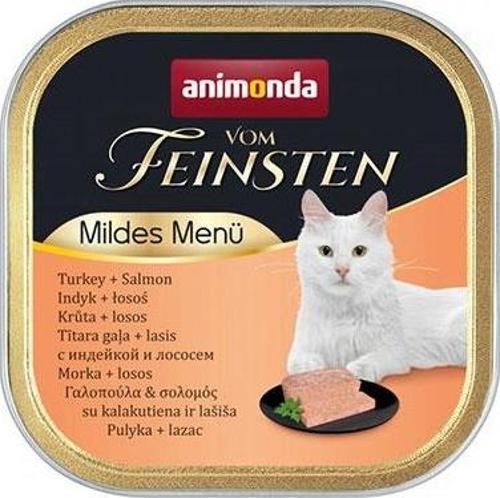 Vom Feinsten Hindili ve Somonlu Kısırlaştırılmış Kedi Konservesi 6 Adet 100 Gr