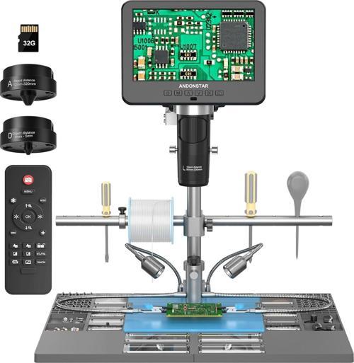 AD246S-M Plus 7 Inc HDMI Digital Microscope 2000x - 2160P