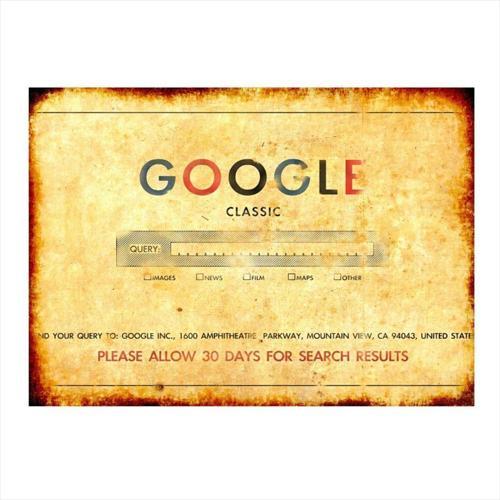 Retro Arama Motoru Google Hediyelik Mdf Tablo 35Cm X50Cm