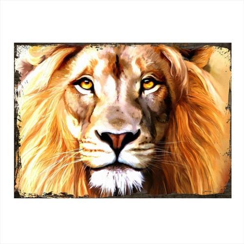 Üzgün Aslan Dekoratif Mdf Tablo 35Cm X50Cm