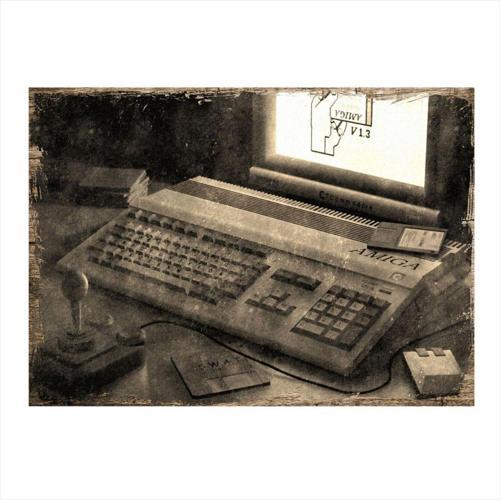 Amiga 500 Desenli Ahşap Tablo 35Cm X50Cm