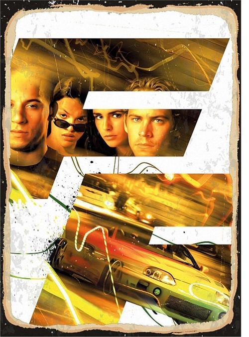 Fast And Furious Hediyelik Mdf Tablo 35Cm X50Cm