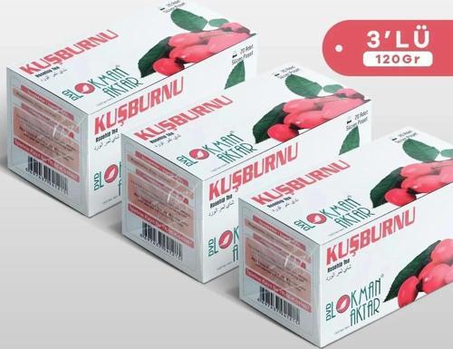 Kuşburnu Çayı 20 'Li Süzen Poşet 3lü set