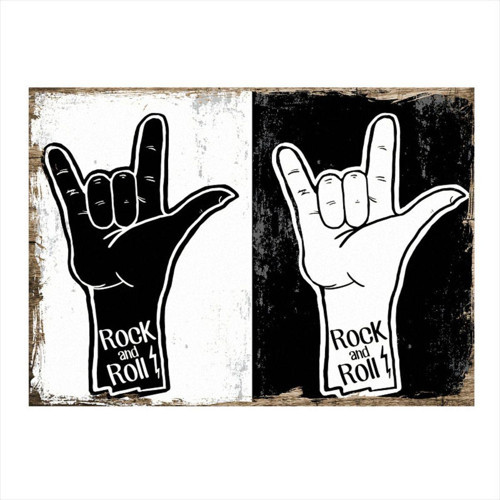 Rock N Roll Mdf Tablo 50Cmx 70Cm