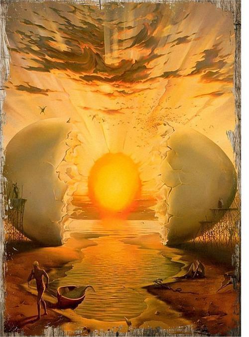 Salvodor Dali Resmi Modern Ahşap Tablo 50Cmx 70Cm