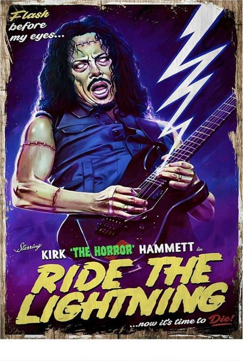 Kirk Hammett Mdf Poster 50Cmx 70Cm