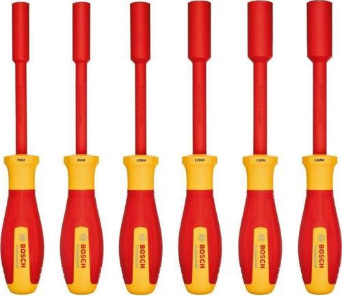 Profesyonel İzoleli 1000 Volt 6 Parça Lokma Tornavida Takımı (1600A02Nf3)