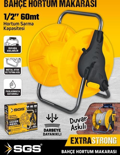 4271 Bahçe Hortum Sarma Makarası 60 Mt